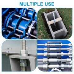 15Pcs 3/8″-16 Fully Threaded Rod 2″ Length 304 Stainless Steel Thread Screw
