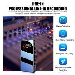 Mini Spy Voice Activated Recorder Digital Audio Magnetic With 32G MP3 Player