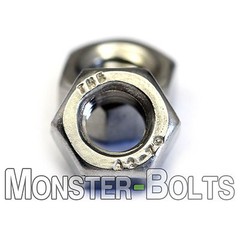 M4 – 0.70 Metric Hex Nuts, A2 / 18-8 Stainless Steel DIN 934, Coarse Thread