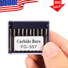Dental Midwest FG #557 Clinic Length Cross Cut Carbide Burs 100pcs/10 Packs
