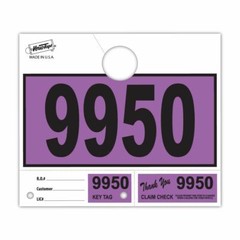 1000 Car Dealer Service Hang Tags Mechanic Repair Shop 3 Piece System – Purple
