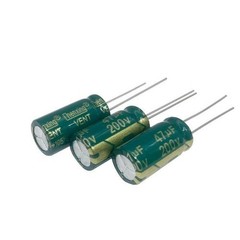 10pcs 200V 47uF 10x20mm High Frequency Aluminum Electrolytic Capacitor TV LCD