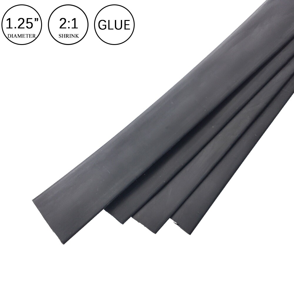 2:1 Heat Shrink Tubing Tube 1.25″ Glue Waterproof Dual Wall Wires Wrap