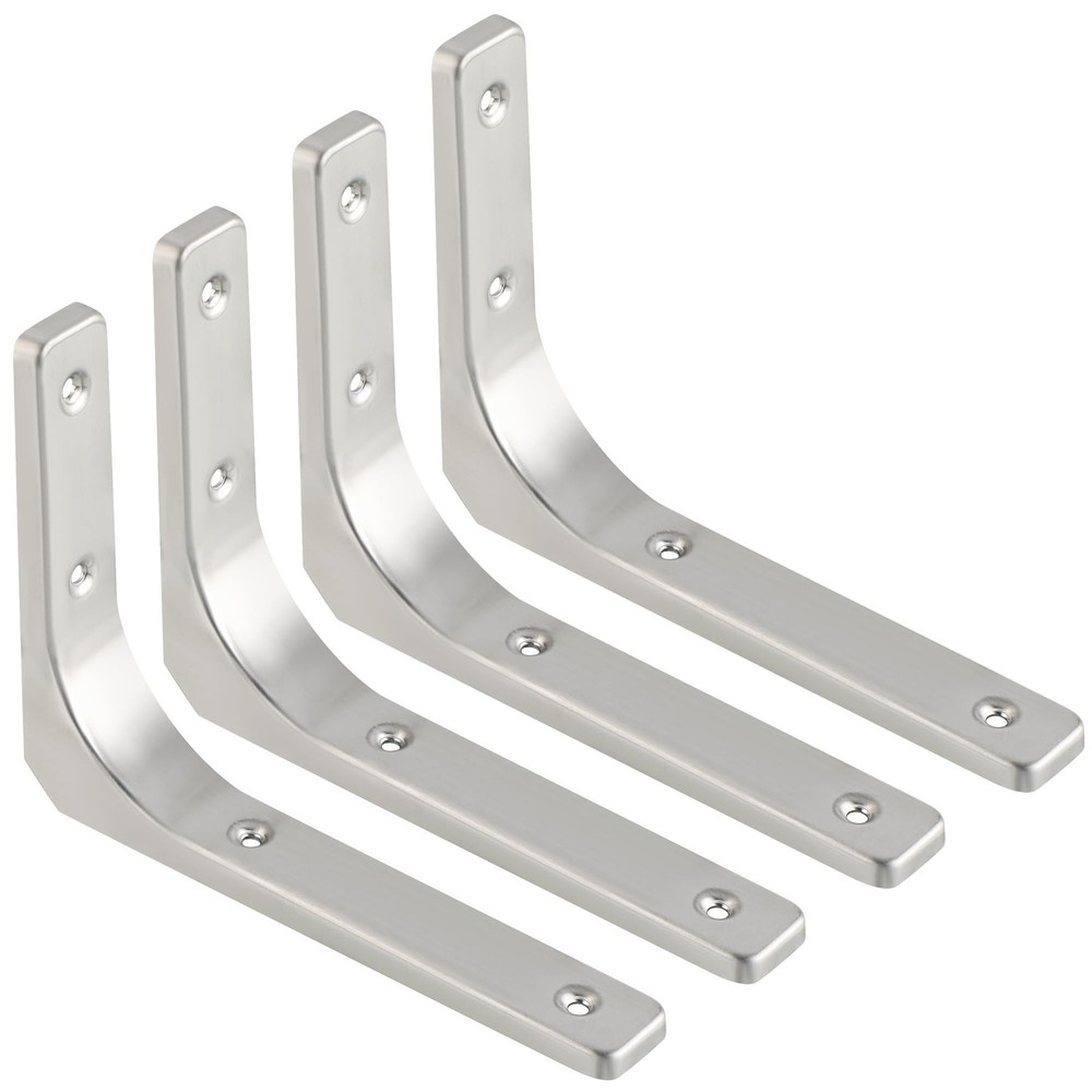 SAYAYO Heavy Duty Floating Shelf Brackets 8 Inch x 6 Inch, Stainless Steel Wa…