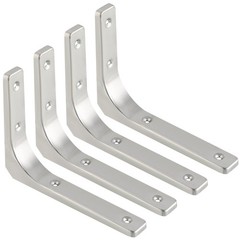 SAYAYO Heavy Duty Floating Shelf Brackets 8 Inch x 6 Inch, Stainless Steel Wa…
