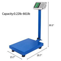 Heavy Duty 300kg Digital Shipping Scale with Rechargeable Battery & Auto Off New