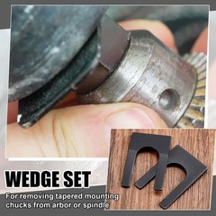 Tandefio 4 Pack Drill Chuck Removal Wedge Set Compatible 0.73 inch/ 18.5 mm