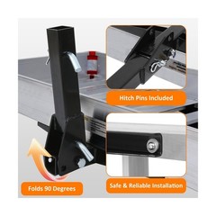 MaxxHaul 50149 500-lb Capacity 50 inch x 22 inch Hitch Mount Premium Folding …