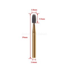 5 packs Dental Tungsten Carbide Burs Trimming & Finishing Egg Football FG 7406