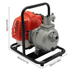 2 Stroke Gasoline Water Pump Gas-Powered Semi-Trash Irrigation Transfer Pump