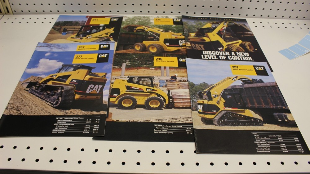 1990s CAT Heavy Equipment BROCHURE LOT compact equipment