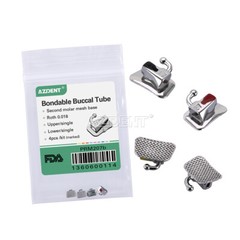 10 X AZDENT Dental Ortho Buccal Tubes 1st 2nd Molar Tube Roth MBT 022 018 Mark