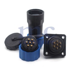 SD20 IP68 7 pin Panel Mount Wire Connector,Aviation Cable Connector Plug Socket