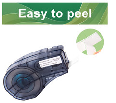 5PK Nylon Cloth Label Tape Compatible for M21-750-499 White 3/4” 19.1mm BMP2I