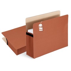 10 Packs Expanding File Pockets,5-1/4″” Expandable Folder Bag,Expandable File…