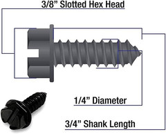 Black License Plate Screws,Rustproof Black License Plate Screws for Securing Lic