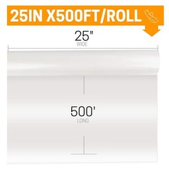 Thermal Laminating Film Roll 2 Pack1.5 Mil 1 Inch Core Laminate Rolls,25″ x 500’