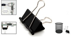 Effortless Paper Organization with 24 Large Binder Clips 1.6-Inch – Black Finish