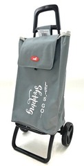 NWT Large Capacity Light Weight Wheeled Shopping Trolley Push Cart Laundry Bag