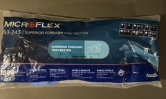 Ansell Microflex Gloves Elbow Length, Powder Free, Large, Pack of 100, # 93-243