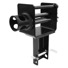 7.85*3.46*10.08in Black Carbon Steel 5400lbs Manual Trailer Stake Pocket Winch