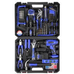 Jar-Owl 21V Tool Set Drill 350 In-Lb Torque 0-1350Rmp Variable Speed 10Mm 3/8