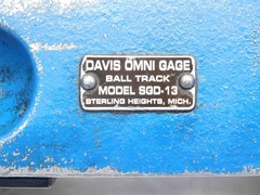 A.G. DAVIS BALL TRACK OMNI GAGE MODEL SGD-13 ADJUSTABLE DORSEY .002mm INDICATOR
