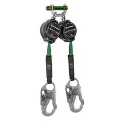 SAFEWAZE New In Box 018-2025 LATITUDE PRO 7′ DUAL WEB SRL W/ALUM SNAP HOOK