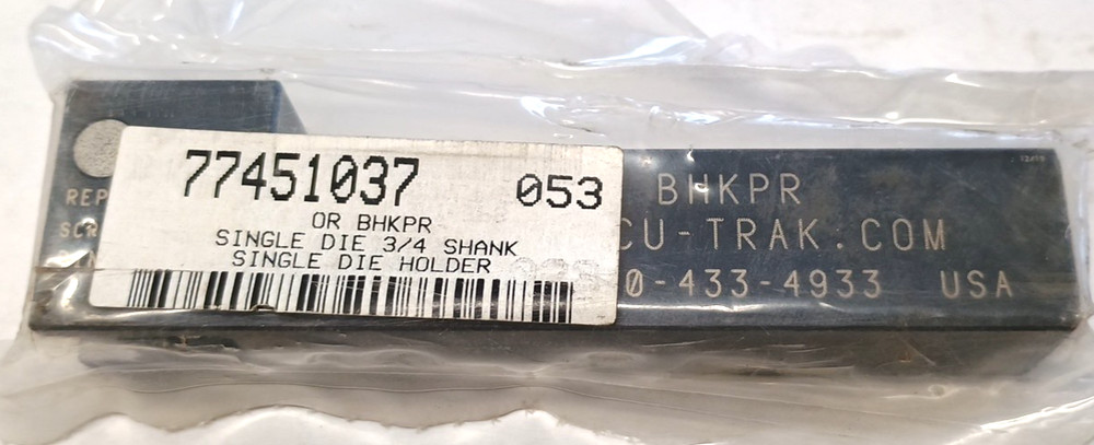 Accu-Trak ORBHKPR Single Die Knurling Holder 3/4 Shank