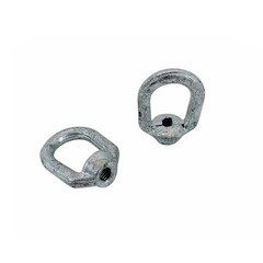 2Pc Galvanized EYE NUT 1/4″ Bail 1/4″ Tap Thread Drop Forged Carbon Steel 520 Lb