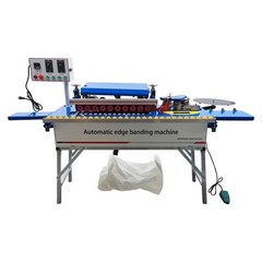 Woodworking Edge Bander for Curve Straight Line Edge Banding W/Dust Device,Stand