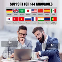 3-in-1 Smart Voice Translation Earbuds 144+ Languages Real Time Translator