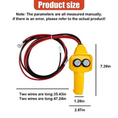 Electric Winch Handheld Wired Remote Controller Replacement Switch Yellow 12V