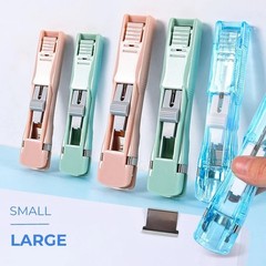 Mini Stapleless Stapler Reusable Paper Binder Office School Stationery