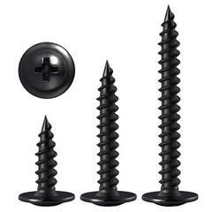 Modified Truss Head Self piercing sharp point Screws #8x 1/2″- 3″ K-Lath Black