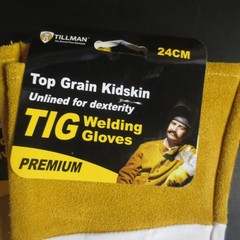 Tillman Size M (9) Kidskin Welding Glove Use for TIG Welding – 2 or 3 pair