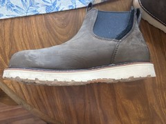 Ariat Work Chelsea Slip-On Boots Brown/Gray Composite Toe DRYShield
