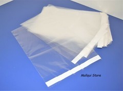 25 Pack Clear 12 x 15 Resealable 1.5 MIL self-seal adhesive lip Uline Poly bags