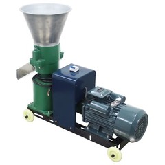 2Roller Feed Pellet Mill Machine Granulator w/6mm Pellet Output 80-120KG/h 220V