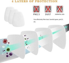 40Pcs 5N11 Cotton Filters Replacement For 6100 6200 6800 7502 Respirator Filter