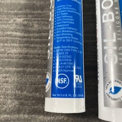 Silco Sil-Bond RTV 4500 High Strength Silicone Caulk 3 Tubes Clear 10.3oz