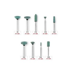 Dental Green Mounted Stones 100pcs – Model #11