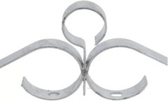 Chain Link 3-Piece 24″ Long [12 Gauge] Gate Scroll – Decorative Gate Topper