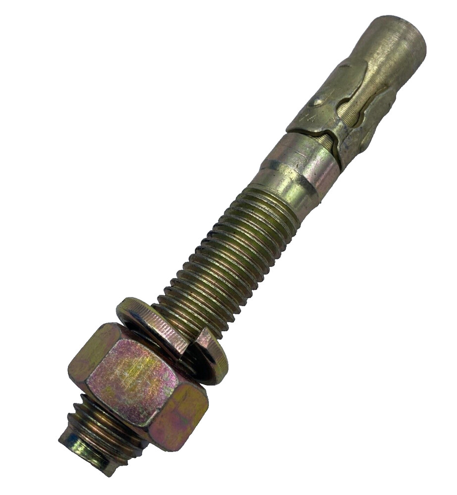 Concrete Wedge Anchor 6″ x 0.74 3/4 Hot-Dipped Galvanized Hex-Nut-Head QTY:1🔔