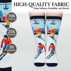 ZAGKOO Ski Gifts for Men, Women, Lovers, Skiers – Skiing One Size, Sking