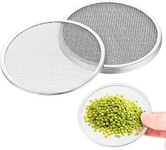 6 Pack Sprouting Jar Lids – 304 Stainless Steel Screen Filter Strainer Lid for
