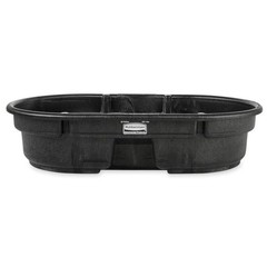 Rubbermaid Commercial Fg424300bla Stock Tank, L 52, W 31, 50 Gal., Black