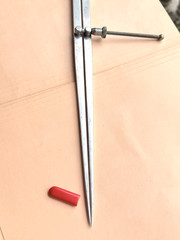 STARRETT No. 83B-12 Spring-Type Dividers W/Flat Legs; 12.0” Size & Capacity.USA