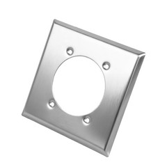 2 Gang Single Hole Outlet Cover Wall Plate & 4Screws for Hubbell HBL9450A 14-50R