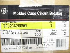 GENERAL ELECTRIC TFJ236200WL 200A 600VAC NSMP